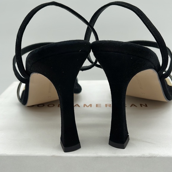 Good American Black Suede Slip on Formal SZ 11 women’s heels NIB made in Spain - Picture 5 of 12